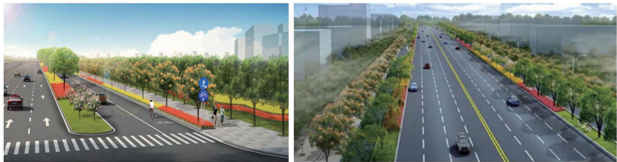 迎賓景觀大道（廣福路）官渡區“春城花都”